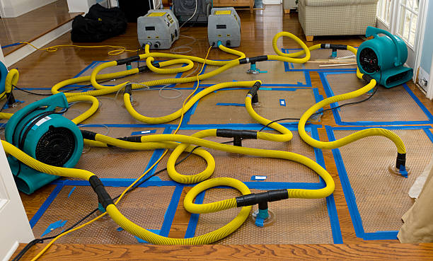 Professional Flood Damage Restoration technician working in Zion, PA